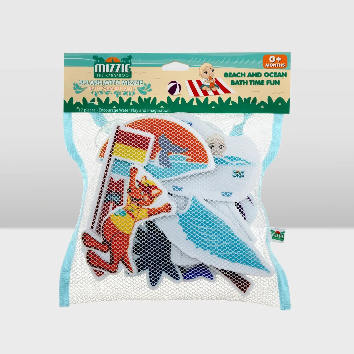 Splash with Mizzie - Bade-Sticker Mizzie The Kangaroo