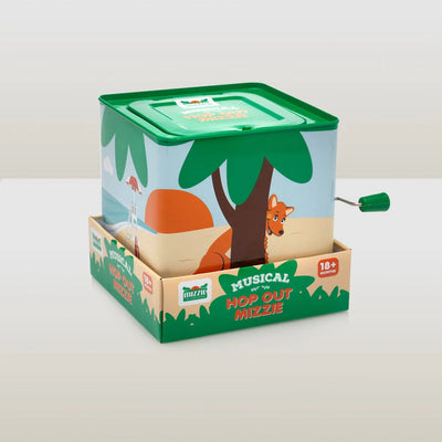 🌿 Sicher & hochwertig – robuste Metall-Spieluhr kombiniert mit einem weichen, liebevoll gestalteten Mizzie-Plüschtier.